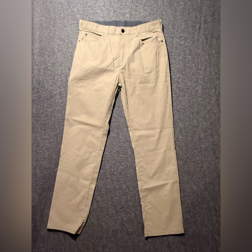 Denali Pants Mens 36x32 tan beige Straight Fit Stretch Performance Golf Hike